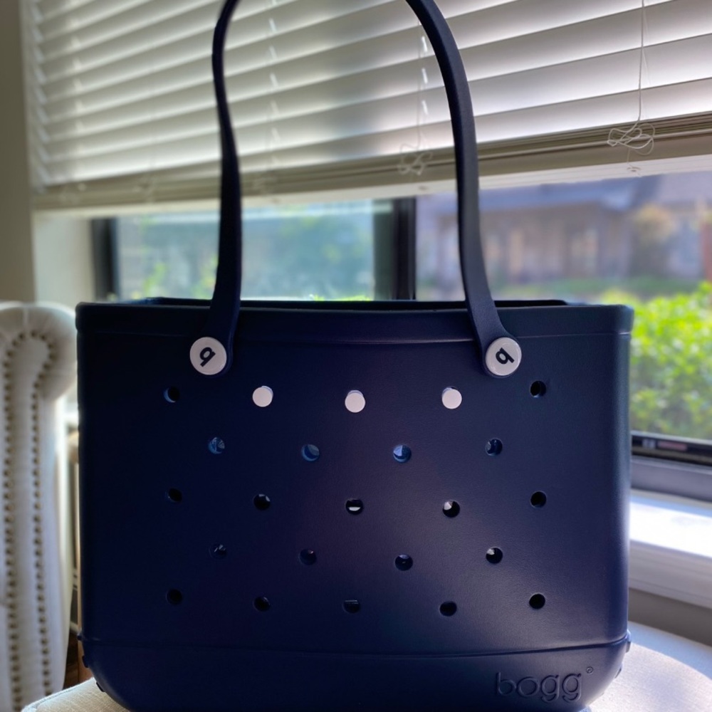 Brand new large navy Bogg bag